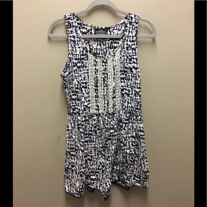 Tie-dye Button Front Romper Worn Once! Angie Brand